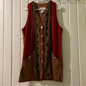 Peter Popovitch vintage boho cardigan vest-small like new